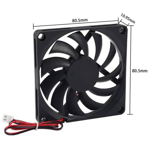 24V 8010 Fan Çift Bilyalı Rulman (80mm 10mm ) Fan KLP1 230 - 1