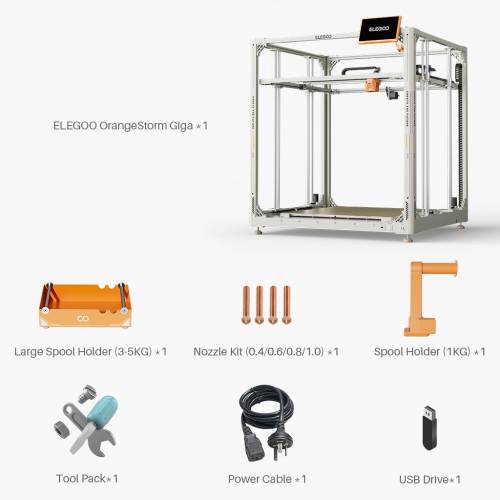 Elegoo OrangeStorm Giga 3D Yazıcı - ÖN SİPARİŞ - 4