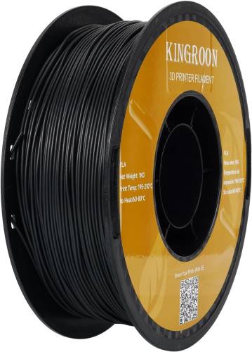 Kingroon Carbon Fiber PLA Siyah Filament - 1.75mm - 1Kg - 2