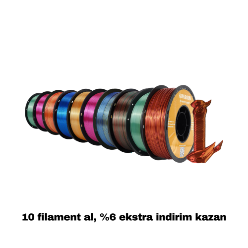 Çif Renk/Üçlü Renk/Rainbow Filament - Combo 3/5/10 Adet - 3