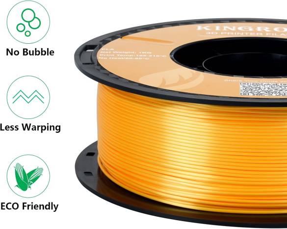 Kingroon PLA Silk Altın Filament1.75 1 KG - 1