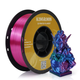Kingroon PLA Silk üçlü renk Filament - Kırmızı Mavi Yeşil - 1.75 - 1KG