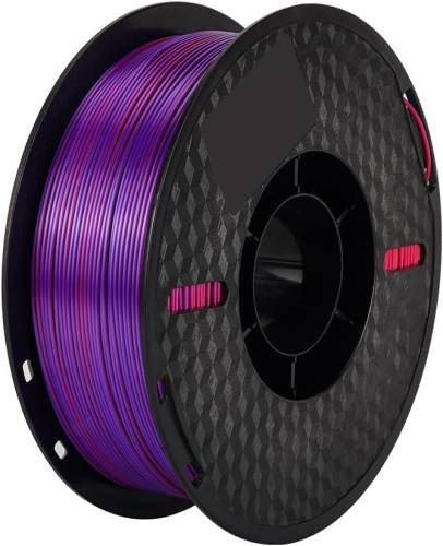 Kingroon PLA Silk üçlü renk Filament - Kırmızı Altın Mor - 1.75 - 1KG - 1