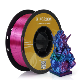 Kingroon PLA Silk üçlü renk Filament - Kırmızı Yeşil Mavi - 1.75mm - 1KG